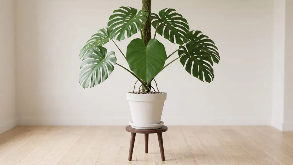 Why are my Monstera deliciosa leaves not splitting? One flat even green blade with no cut at all.
