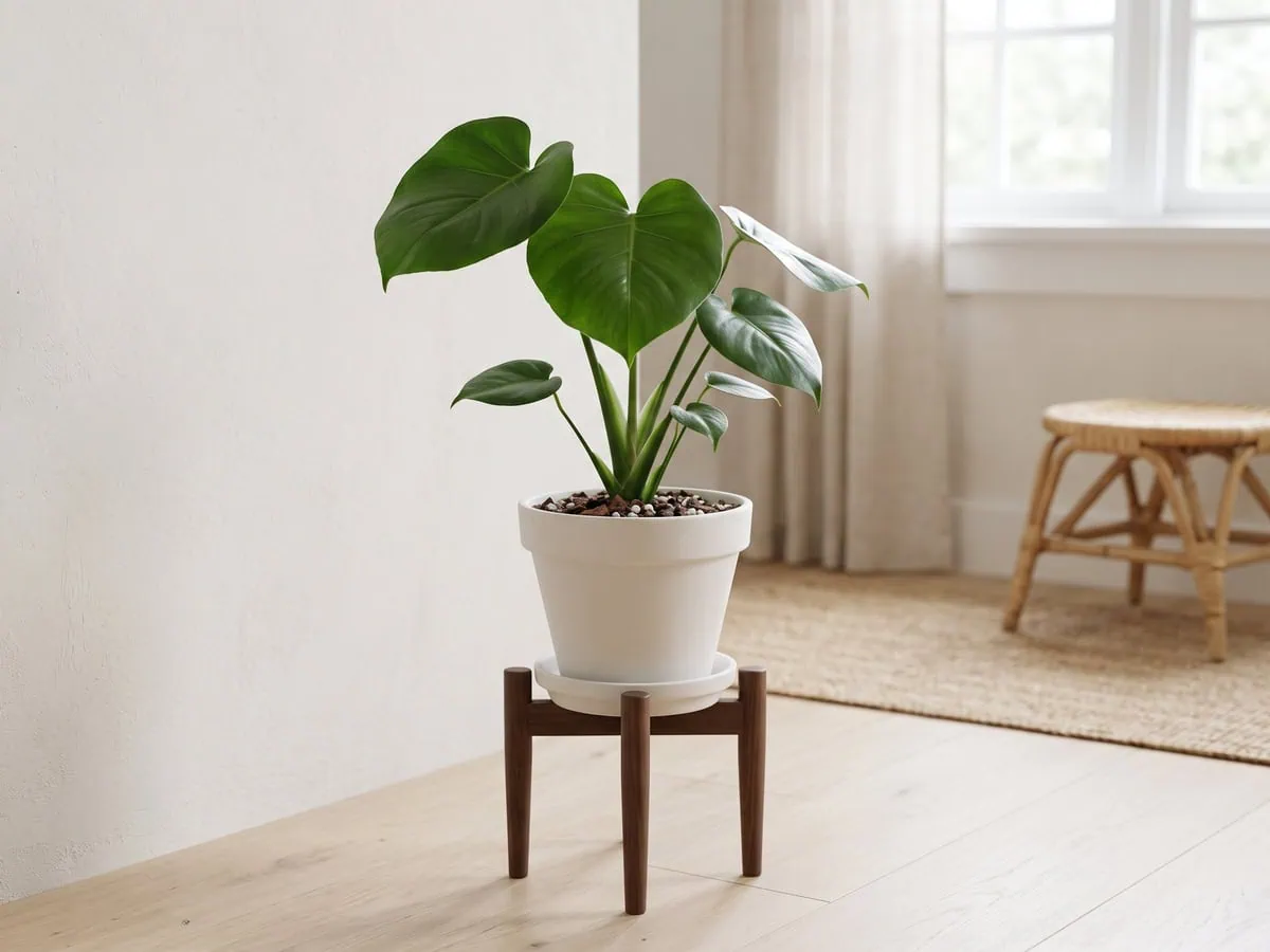 One juvenile plant standing alone, every blade entire, more than the plant tag can tell you.