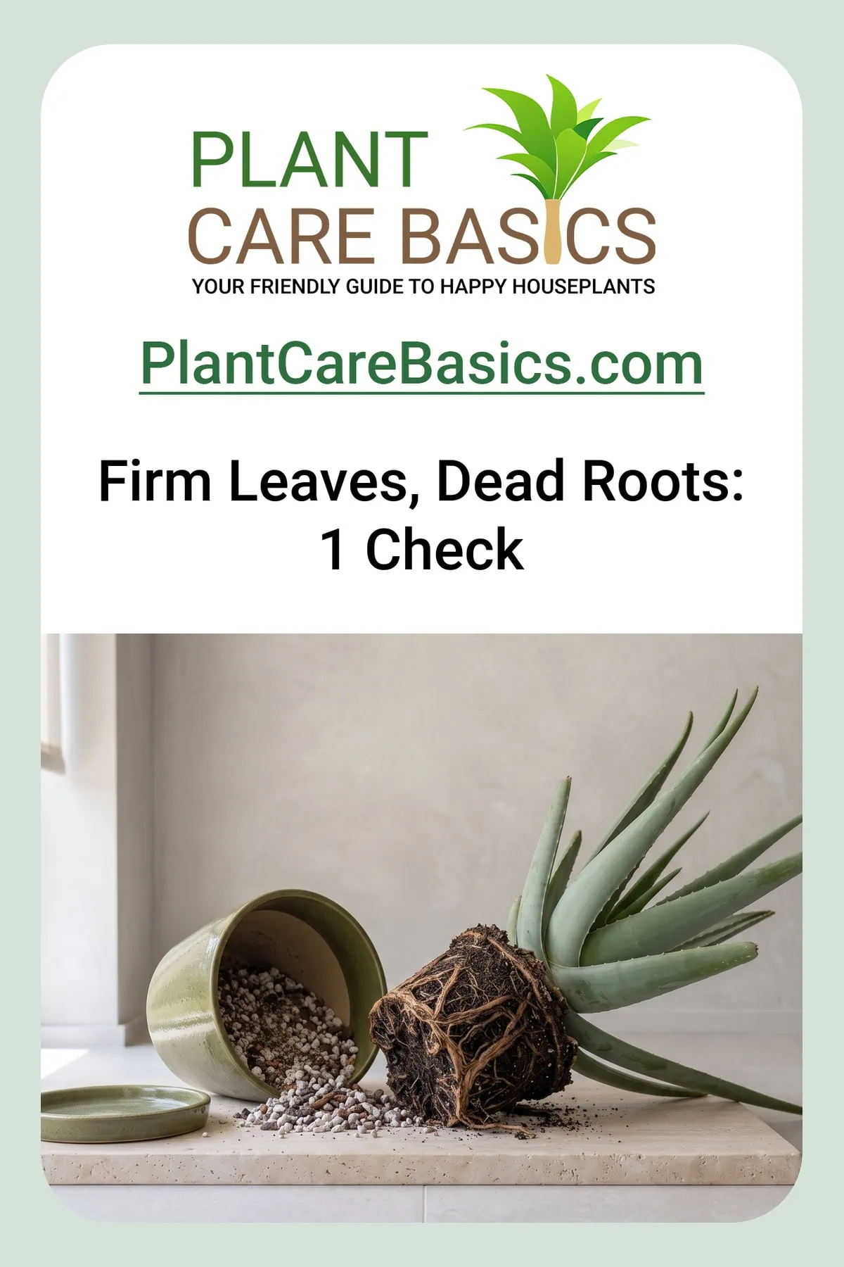 How to fix Aloe vera root rot without losing the plant: the rosette tipped out beside its pot, roots blackened.
