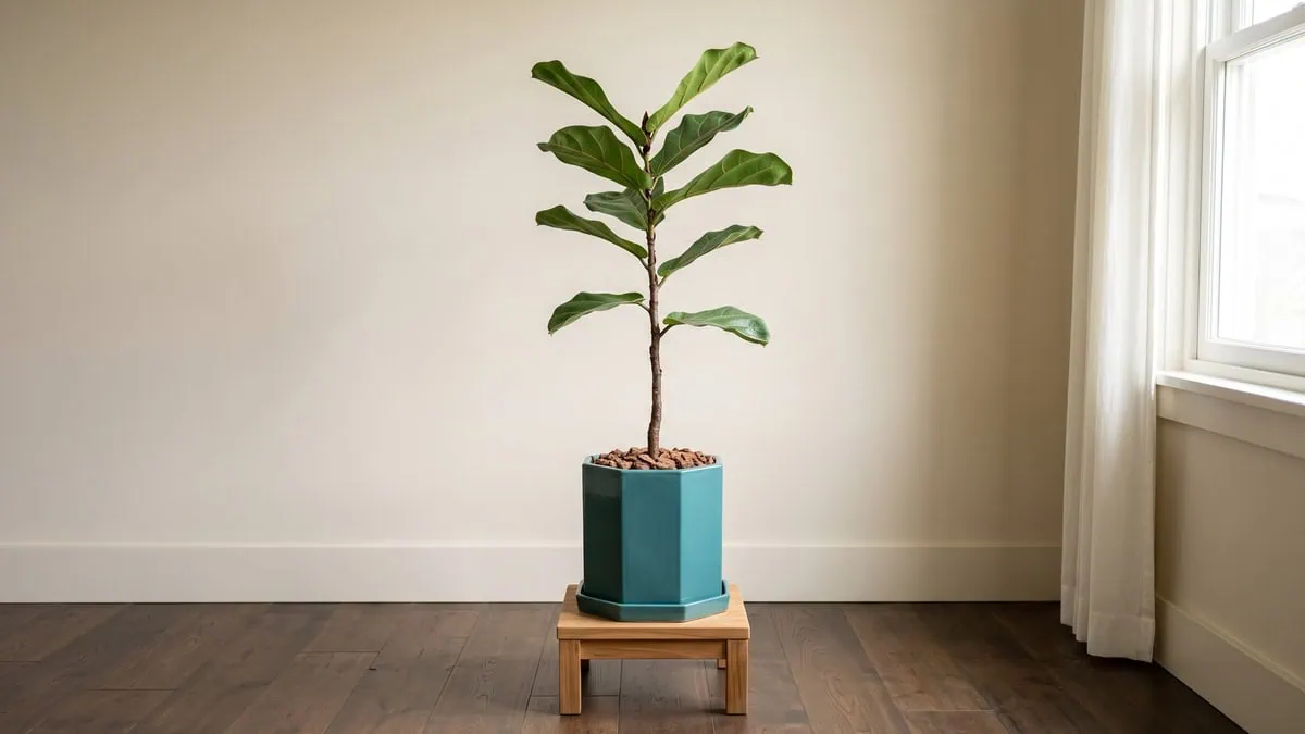 Why is my fiddle leaf fig not growing new leaves? The growing point sits closed at the top.